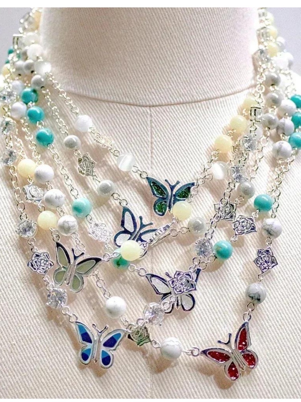 STUGAZI Selene Angel Necklace Pearl Chain Necklace
